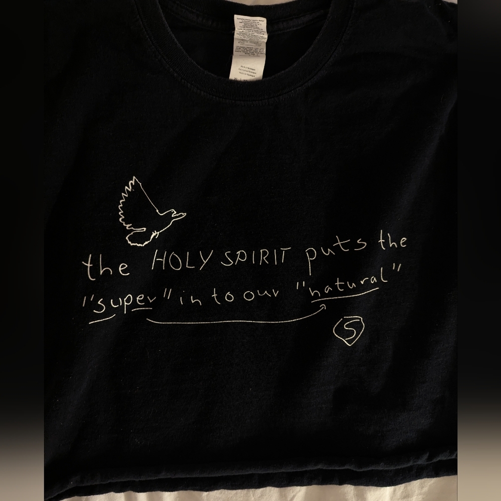 Holy Spirit Supernatural Cropped Cotton Tee Shirt Bethel, Redding, California - Picture 3 of 7